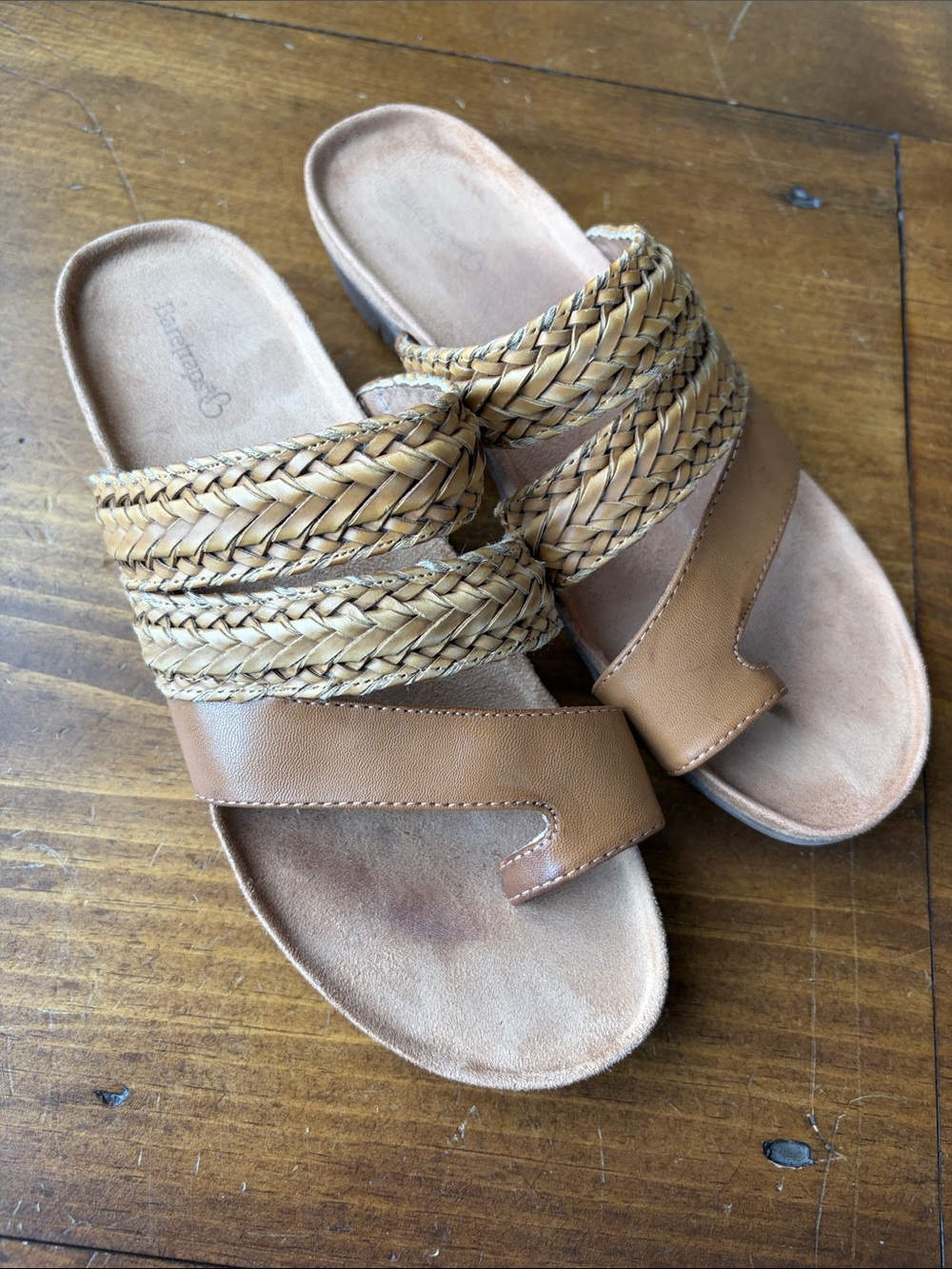 BareTraps Jonelle Tan Woven  Sandals, Women's 9